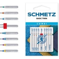9x Schmetz Machine Needles, Mixed Pack of Universal, Twin, Jeans and Stretch